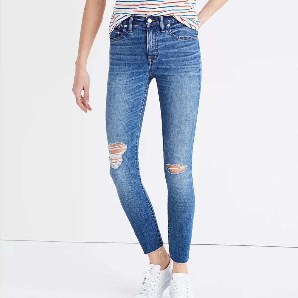 Madewell 9” High-Rise Skinny Crop Jeans in Bruce Wash